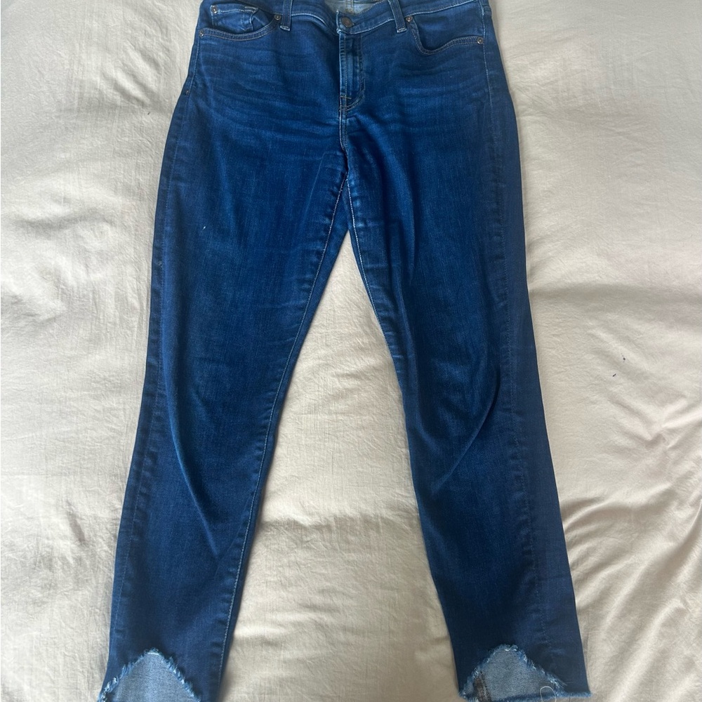 7 For All Mankind Dark Blue Skinny Jeans